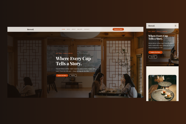Brewed Café Website